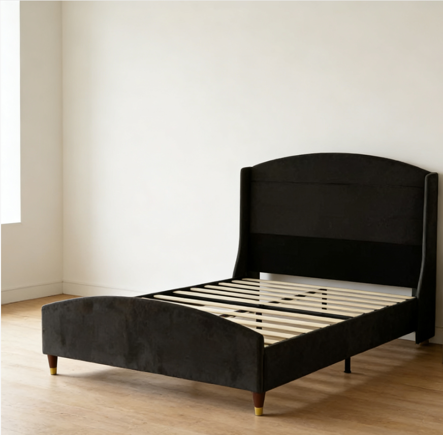Classic Modern Style Upholstered Bed