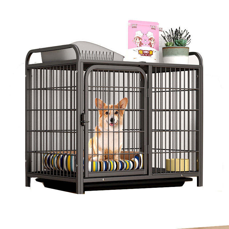 Heavy-duty Dog Cage Made of Slats with Anti-tear Corrugated Tubes