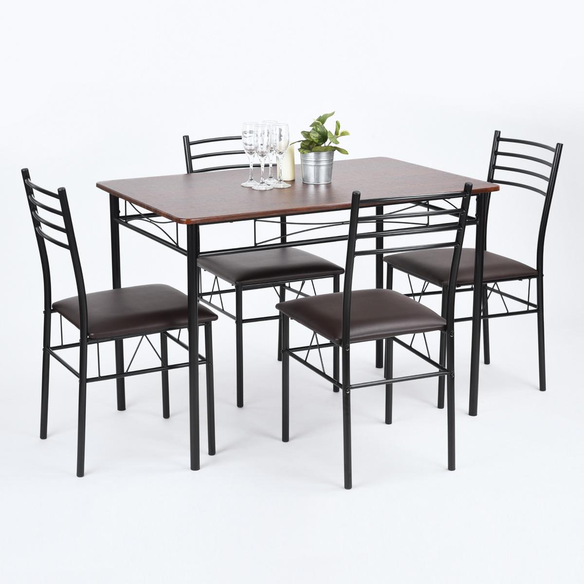 Hot Sale Manufacturer Wholesale Modern Dining Table Set 4 Seater of Restaurant Rectangle Dining Room Sets