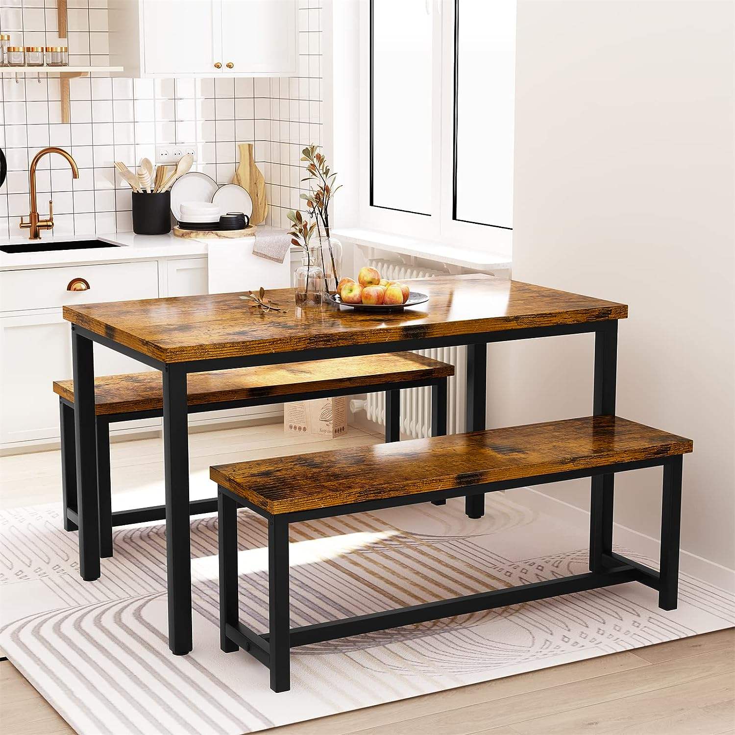 New Design Furniture Classic Metal Frame Dining Table Set for 8 Marble Table Sets Dining