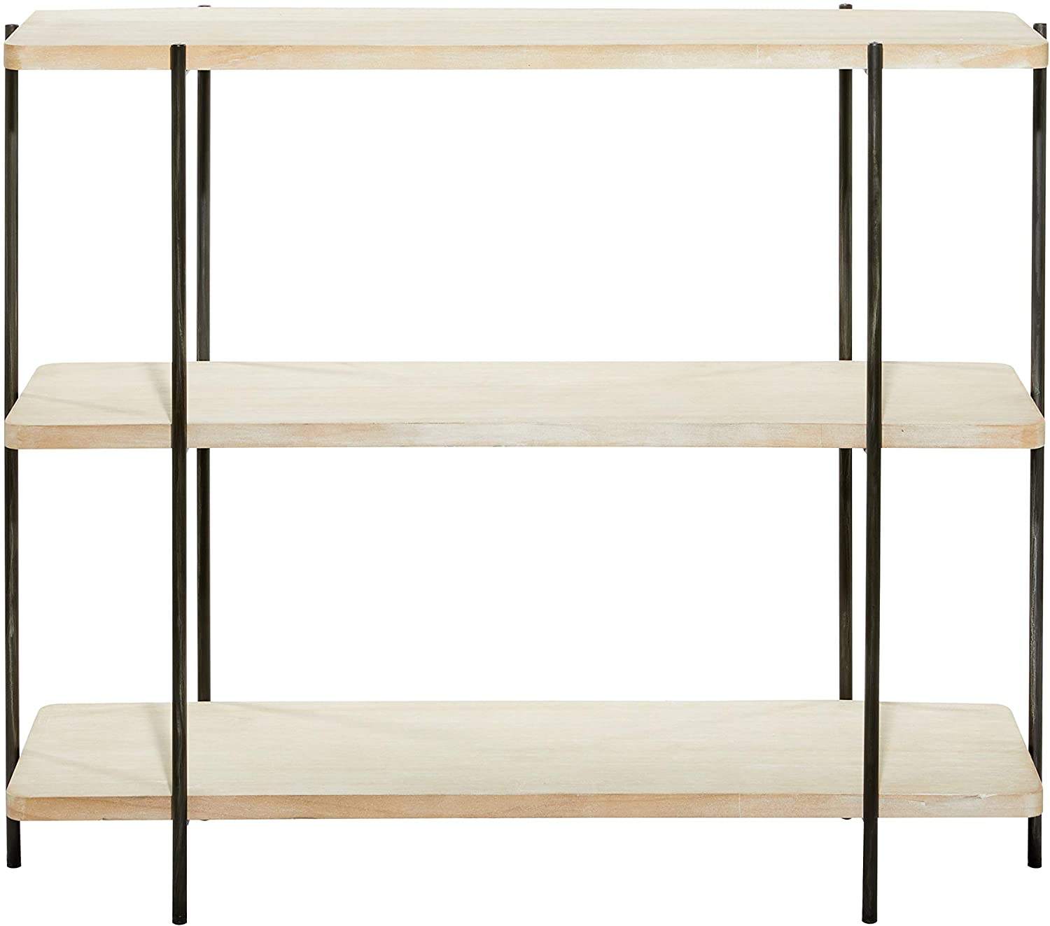 Hot Sale Modern Design Metal FrameBookcases & Bookshelves With 4-Tiers MDF Commodity Library Bookshelf Shelf