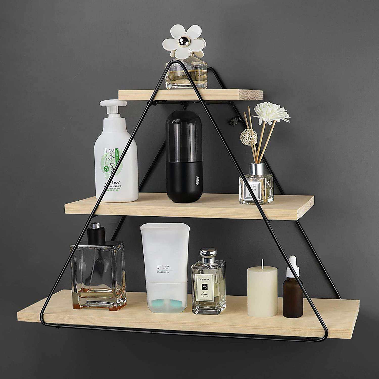 Manufacturer Hot Sale 3 Layers Floating Wall Mount Shelf of Cheap Price Home Furniture Wall Shelves