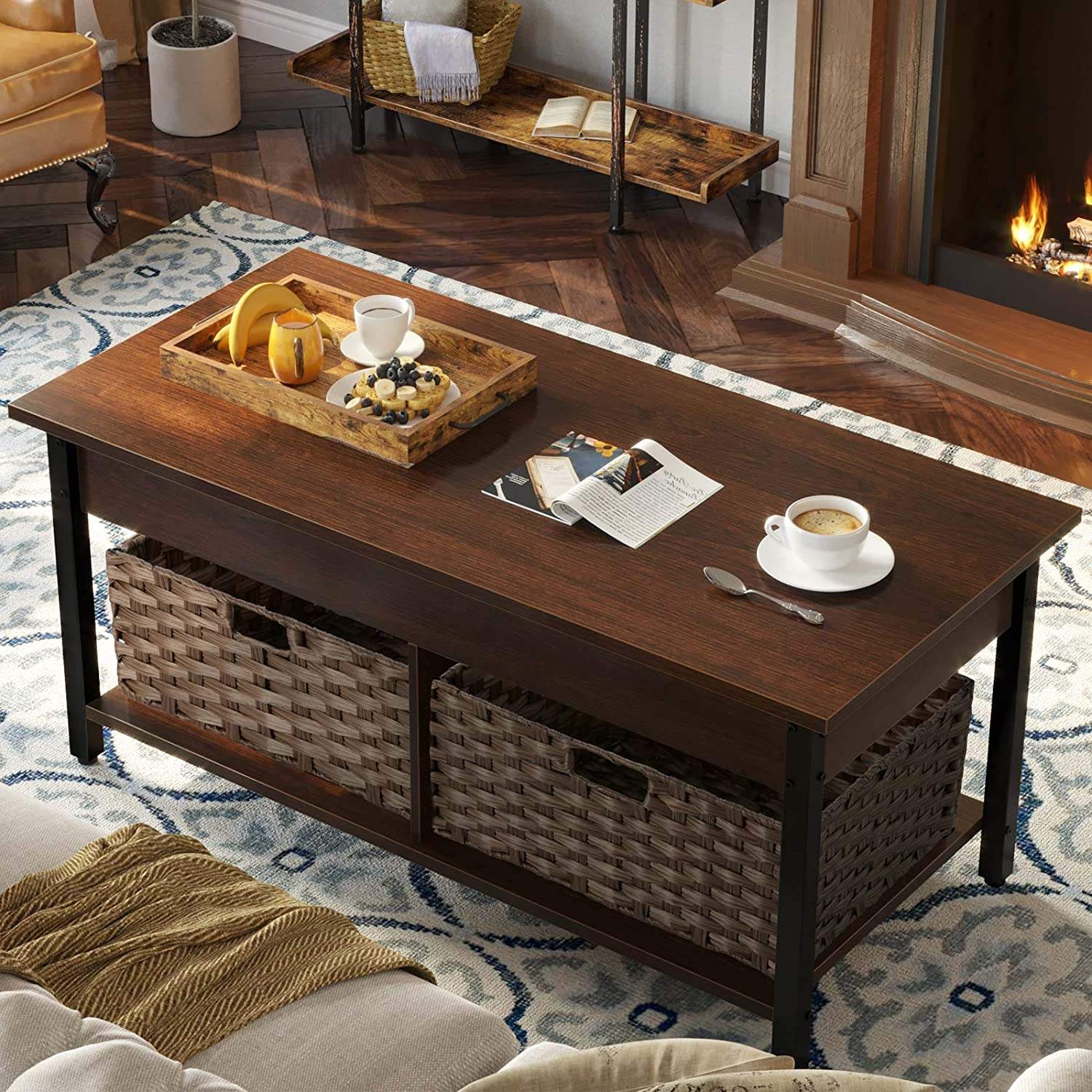 Super Storage Lift Top Coffee Table With Storage Drawer of Living Room Nesting Coffee Table With Storage Nordic