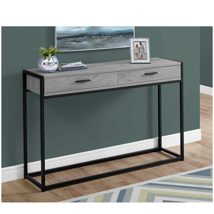Living Room Hallyway Stainless Steel Console Tables With Drawer Antique Design Furniture Wood Top Console Tables
