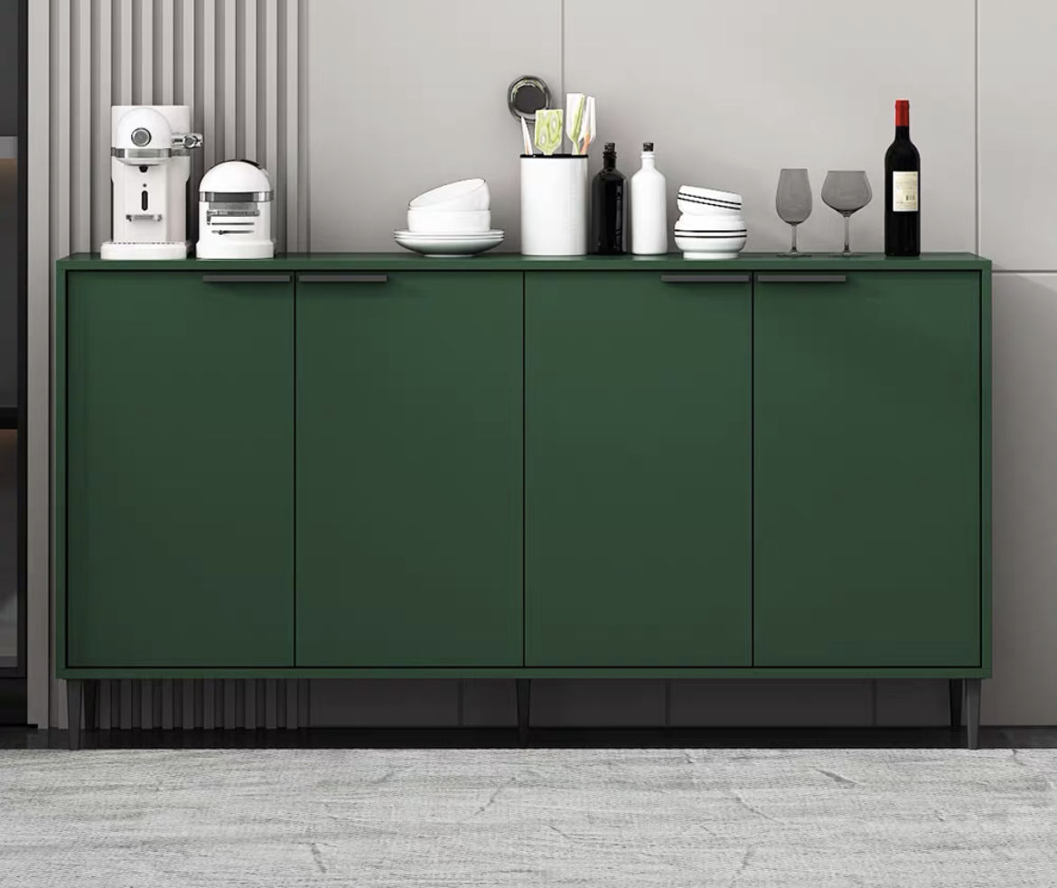 Luxury Console Sideboard Dining Room Buffet Cabinet Restaurant Hotel Furniture with Top for Home Metal Iron Customized Wood