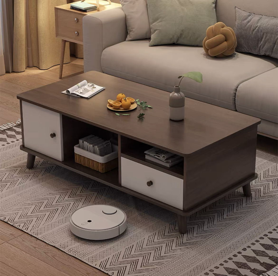 Simple Modern Bedroom Nordic TV Cabinet Coffee Table Modern Luxury Tea Desk Living Room Furniture