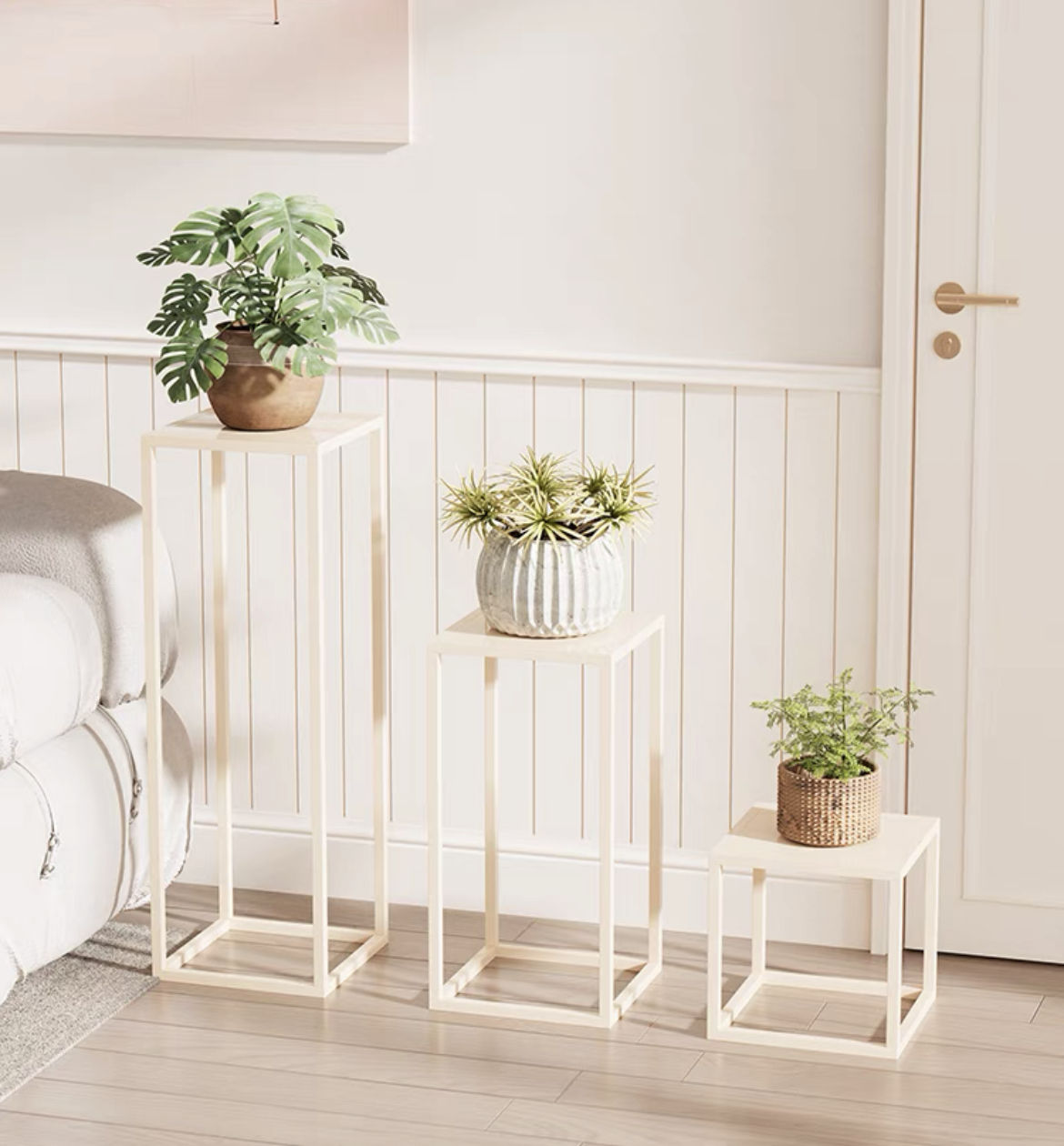 Plant Rack Multi-pot Holder Rack Indoor and Outdoor Flower Pot Display Cabinet Bamboo Plant Stand