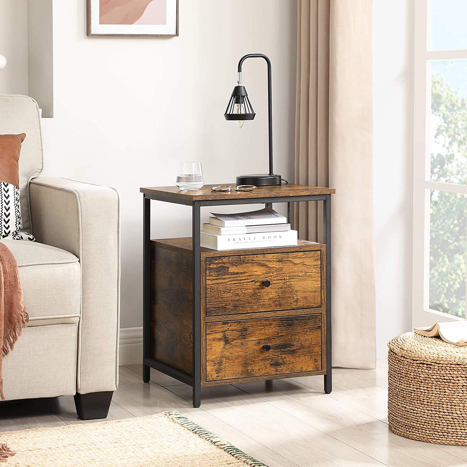 Household Wholesale Cheap Price Wooden Bed Side Tables Night Stand for Bed Room Modern Design