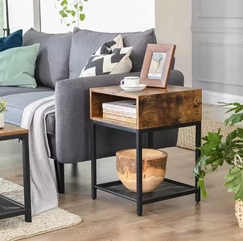 Modern Bedroom with Living Room and Storage Night Stand